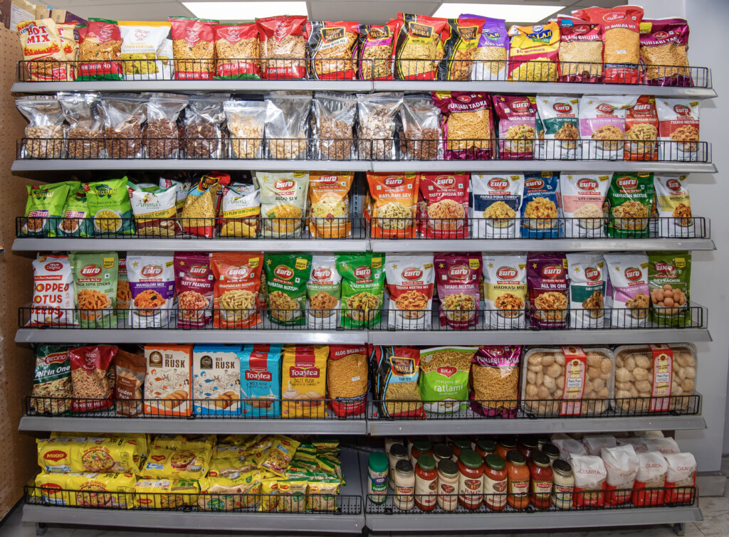 Indian snack mixes and namkeen party snacks at Desi Dukaan grocery store Bloomfield NJ